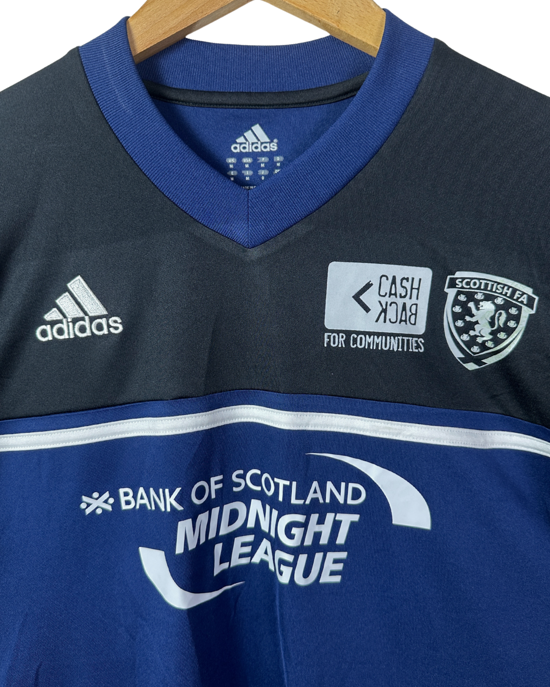 2013 Adidas Scottish FA Midnight League Jersey Medium