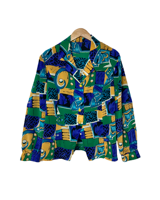 Vintage Long-sleeve Women's Blouse XL