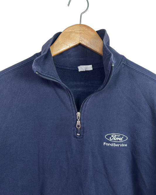 Ford Service Quarter Zip Sweatshirt Large