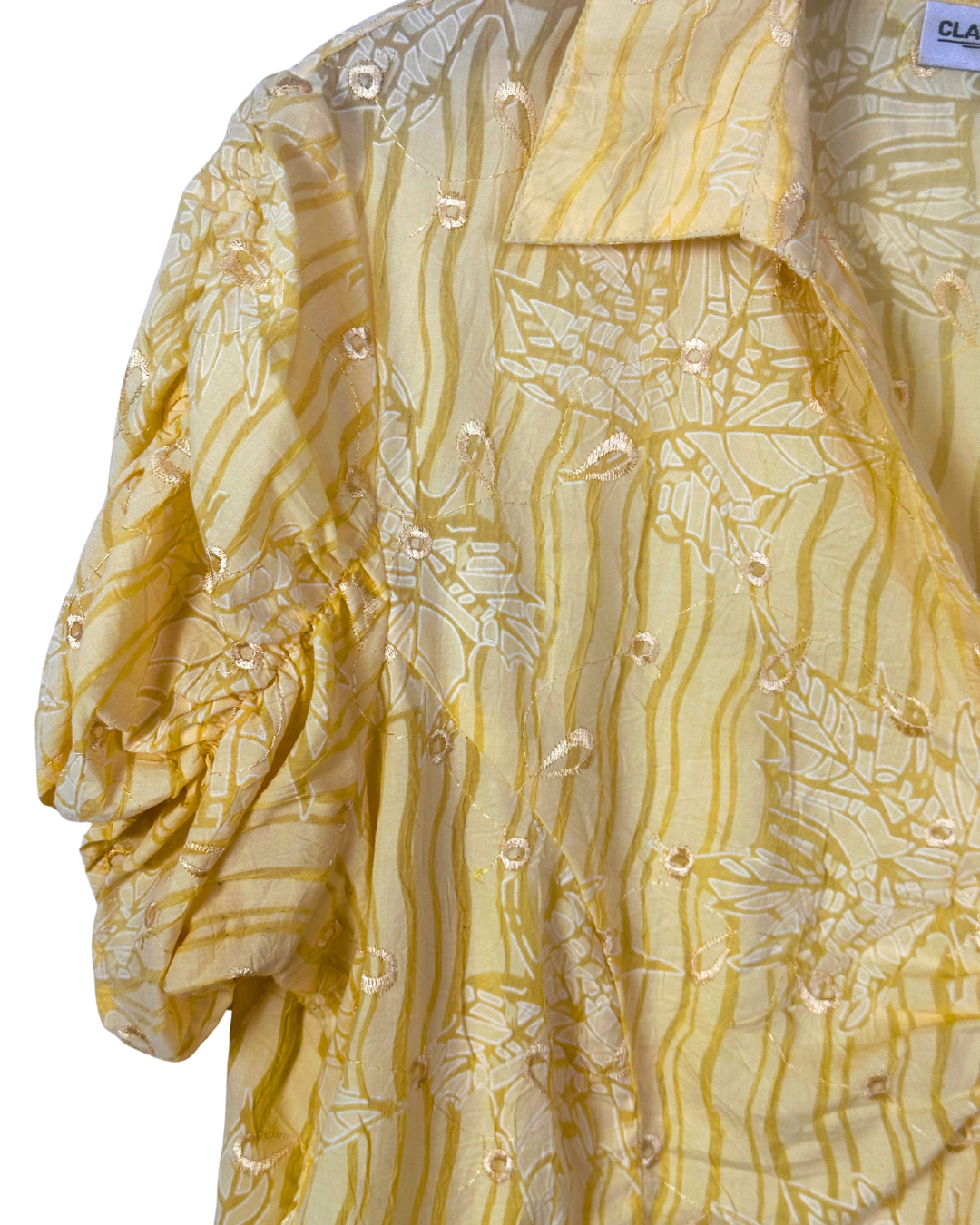 Vintage Claire France Textured Embroidered Shirt - Women's XL