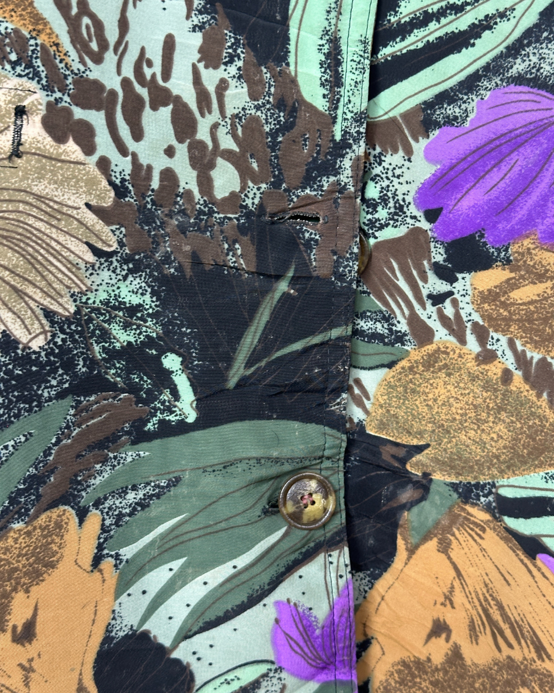 Vintage 80s Floral Print Jacket Medium
