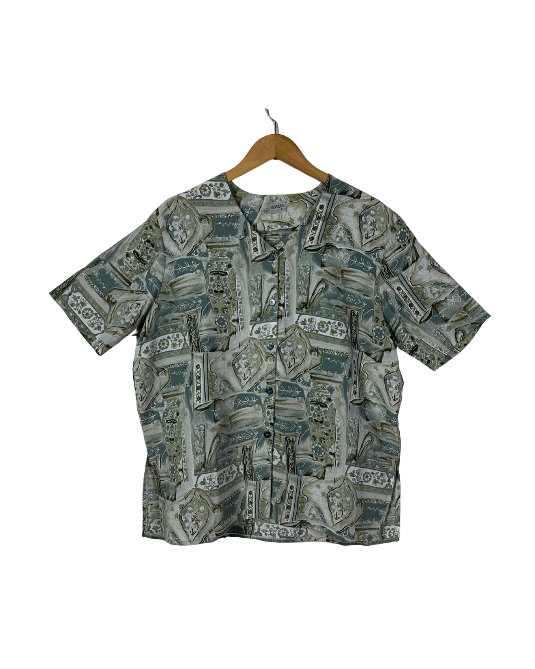 Vintage 80s Abstract Print Shirt