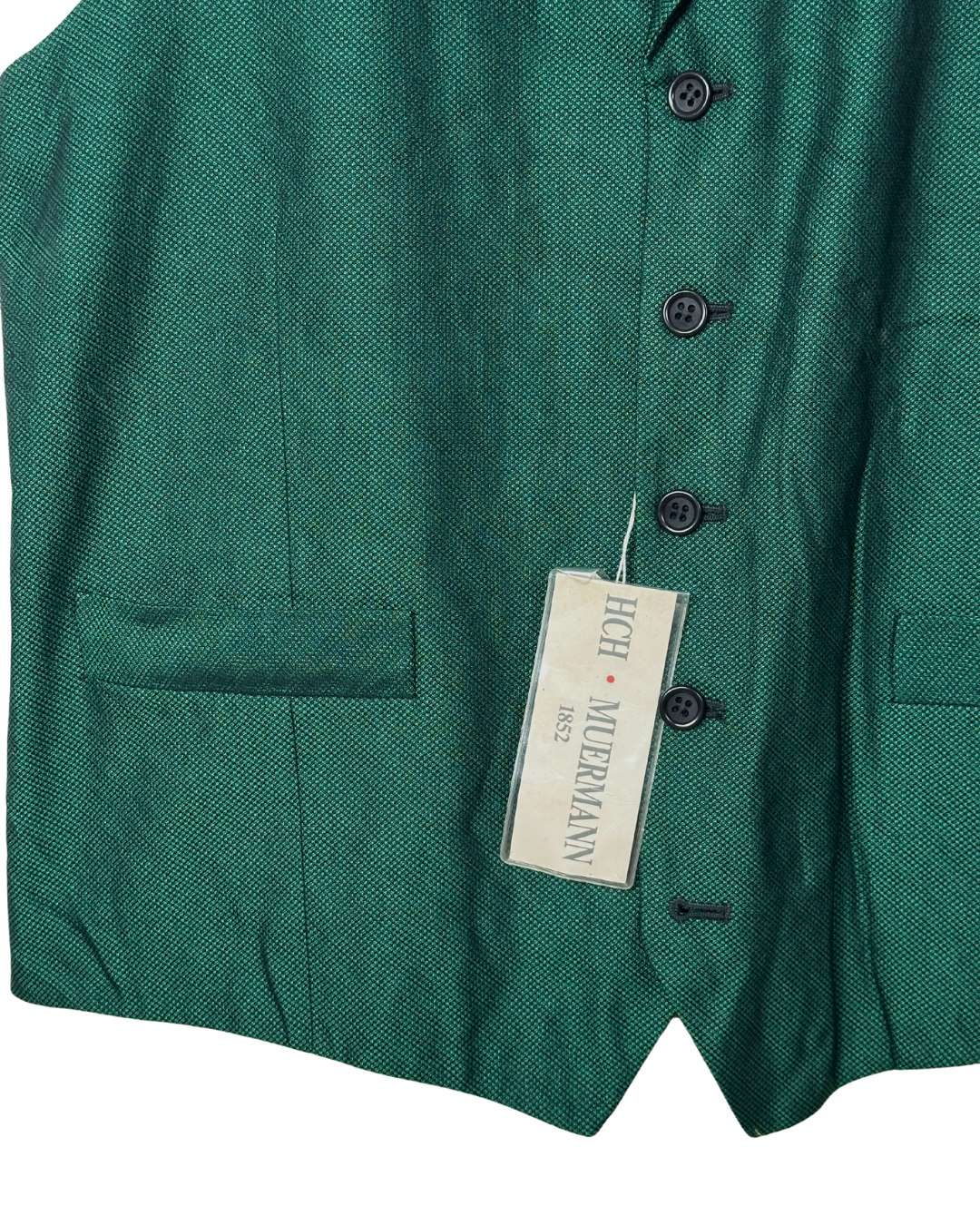 Deadstock 80s HCH Muermann Silk-Lined Vest - Medium