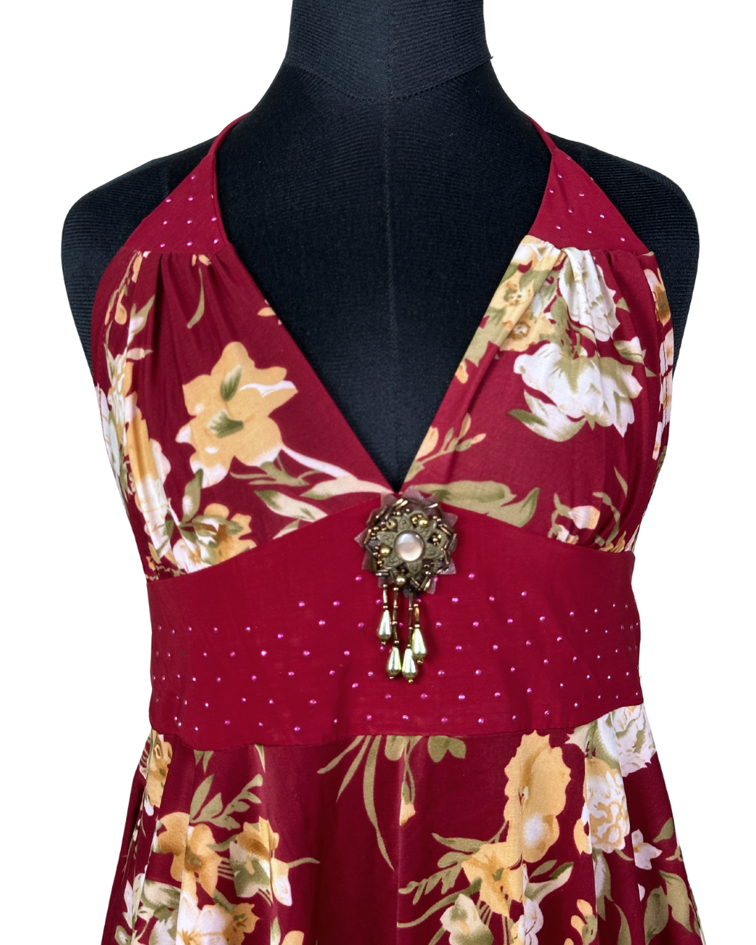 Y2K Halter Top with Assymetrical Hem Size M to L