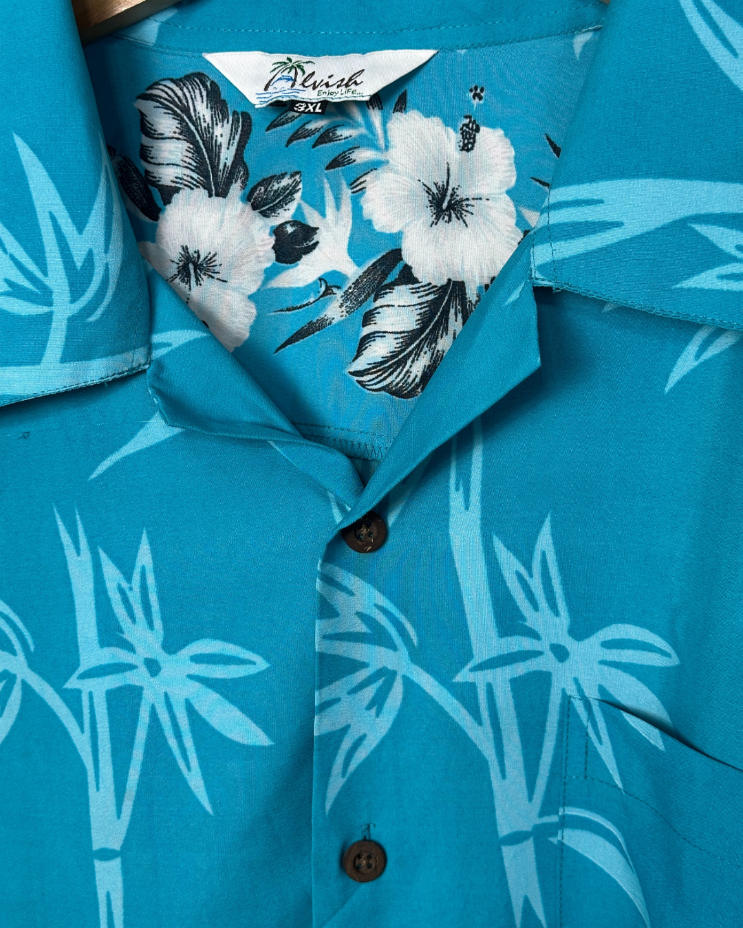 Tuquoise Hawaiian Shirt 3XL