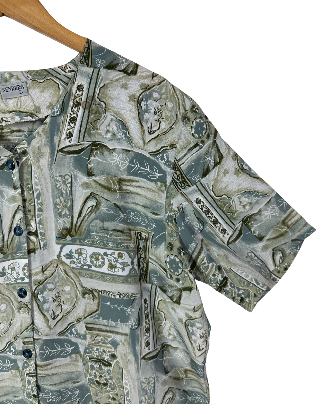 Vintage 80s Abstract Print Shirt