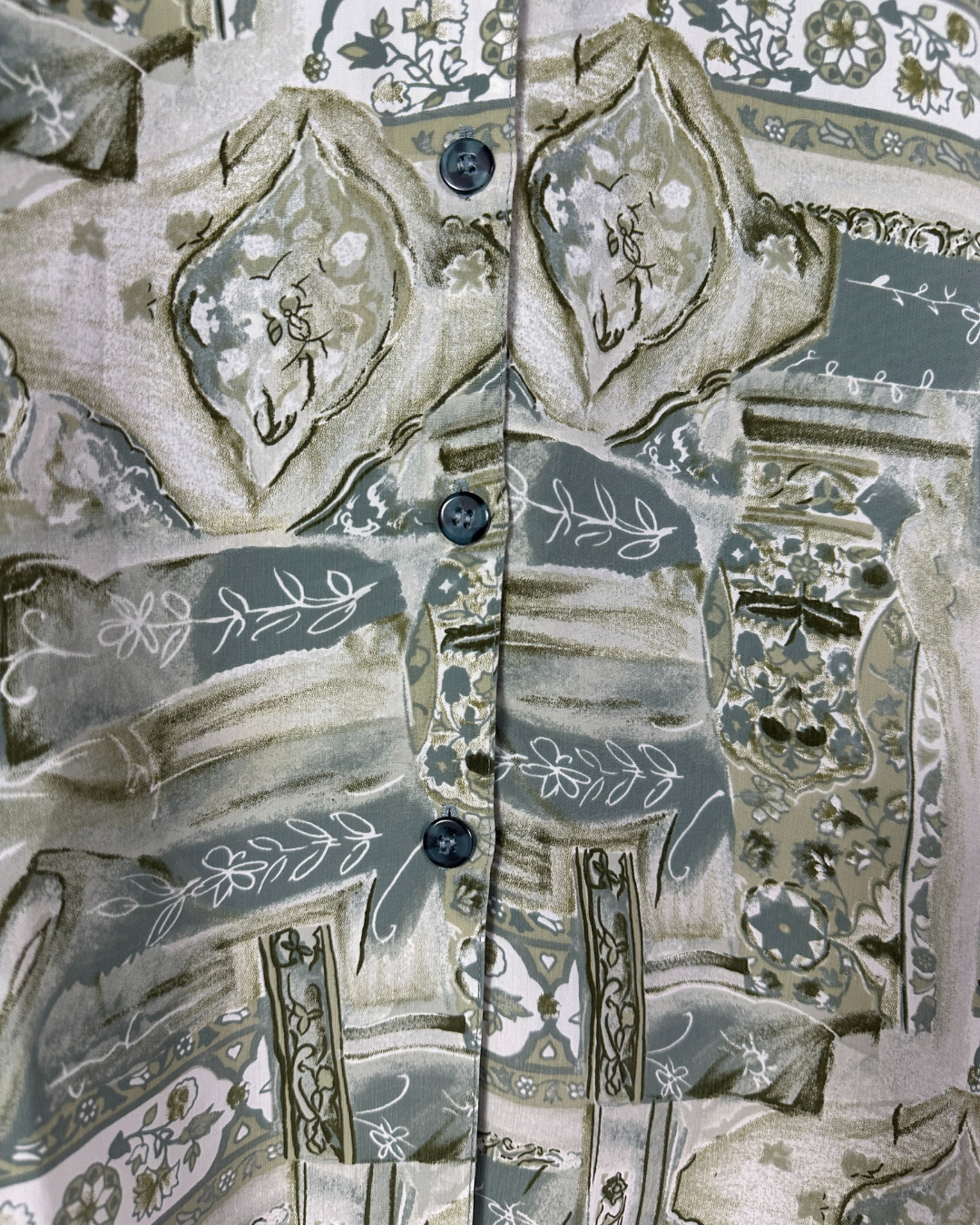Vintage 80s Abstract Print Shirt