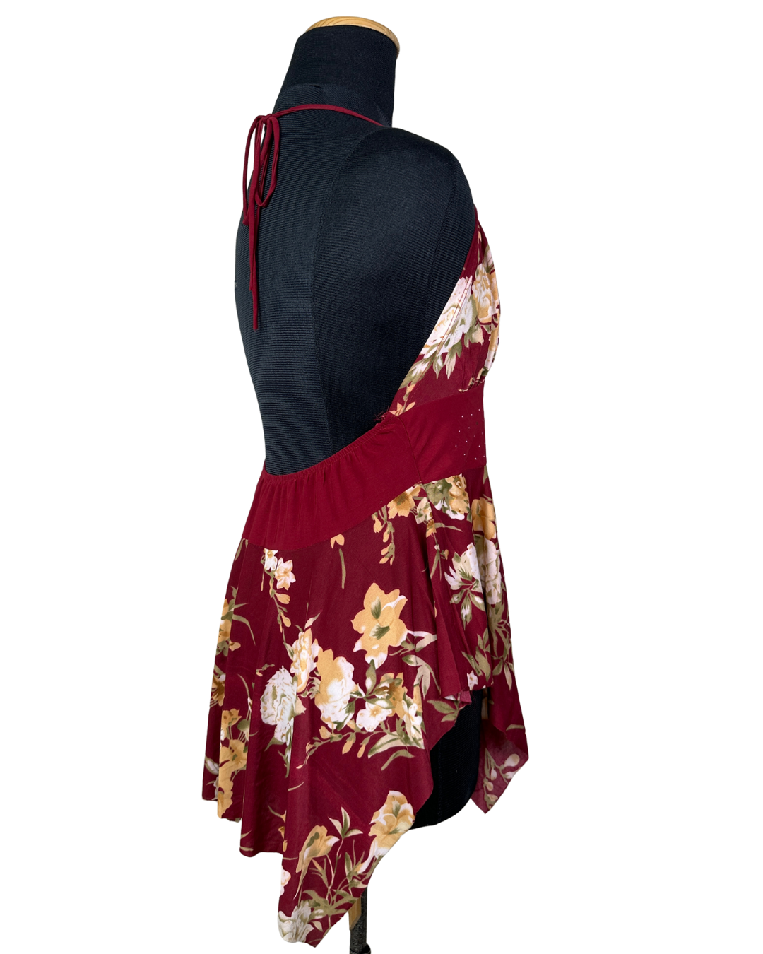 Y2K Halter Top with Assymetrical Hem Size M to L