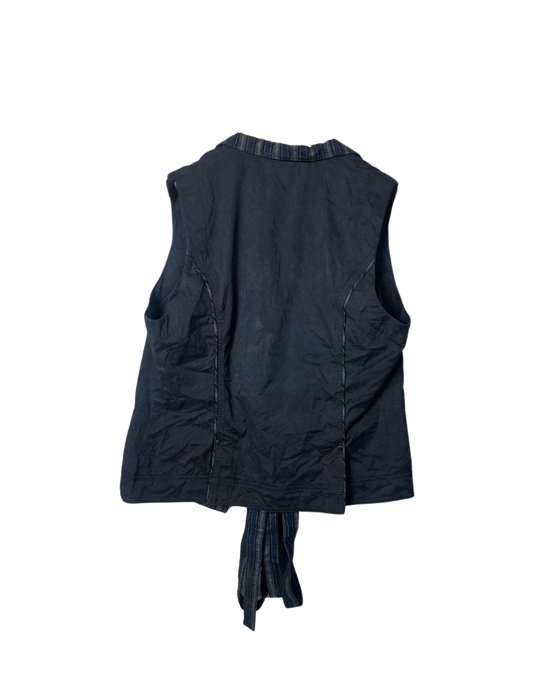 Vintage Tie-Front Vest Medium