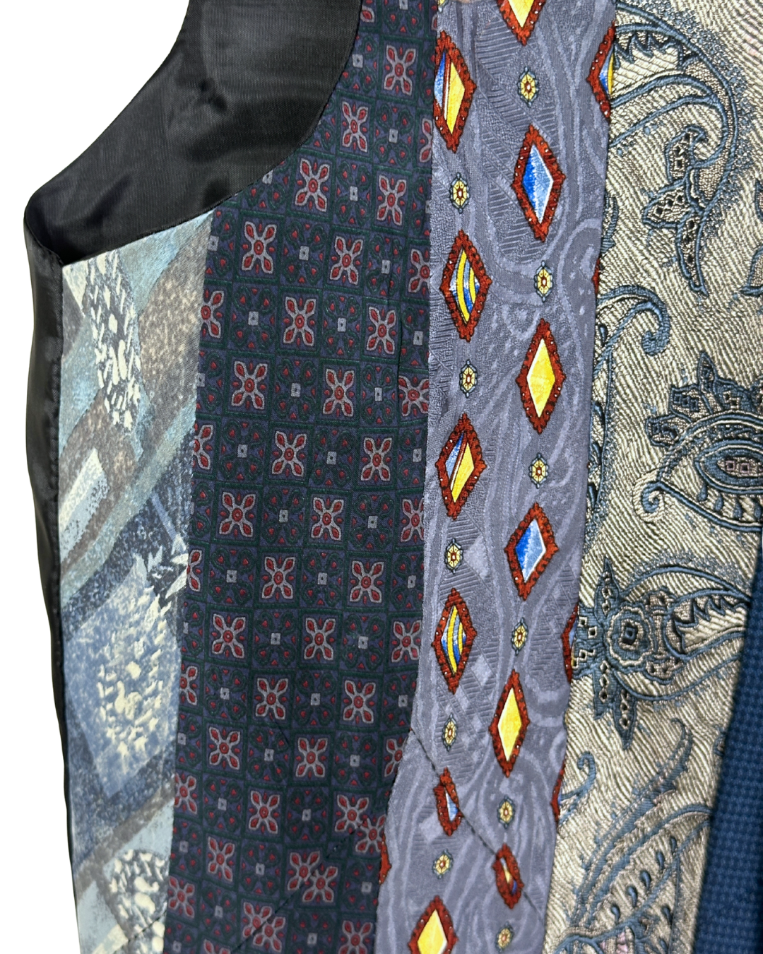 Retied Upcycled Neckties Vest - Small