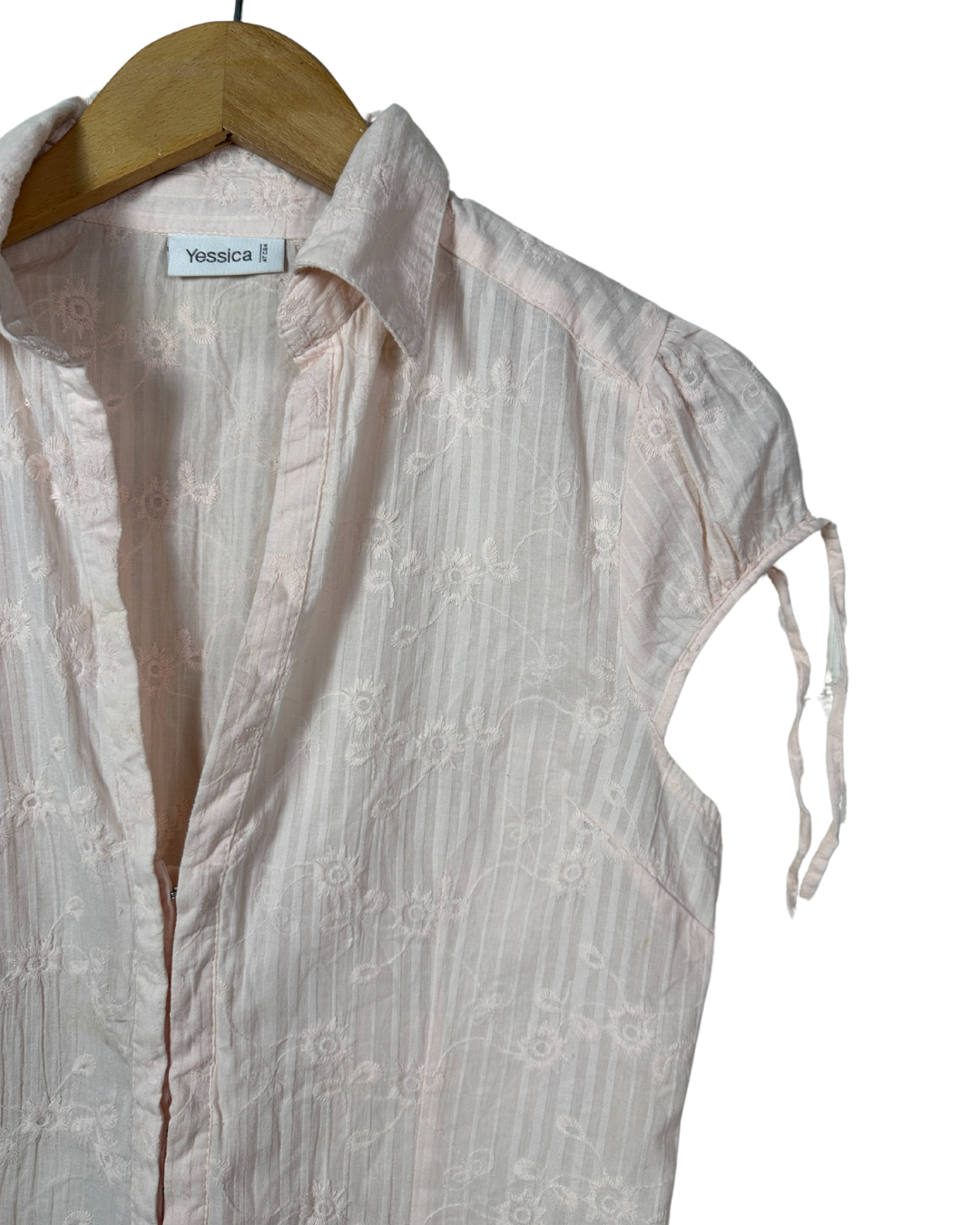 Vintage Yessica Embroidered Fish Hook Blouse