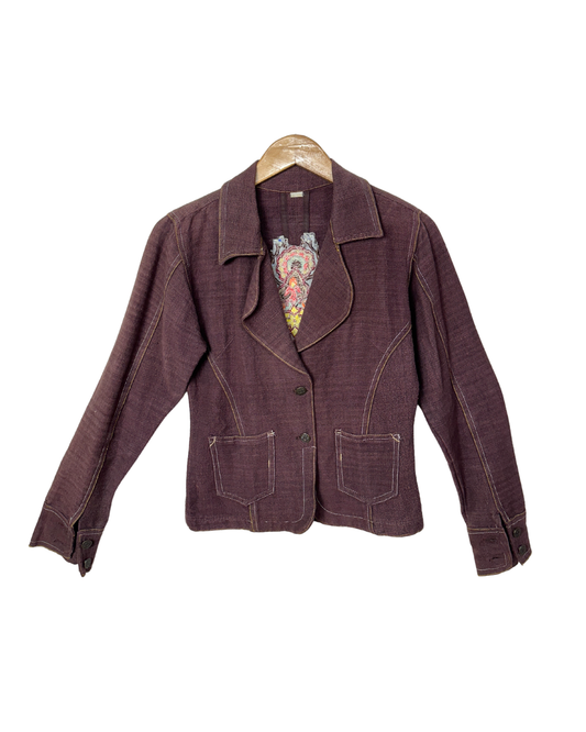 Vintage Embroidered Denim Jacket - Women's Small
