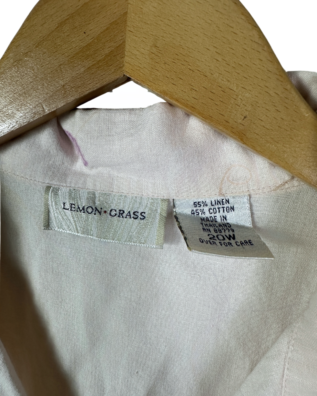 Lemon Grass Linen Blend Shirt XL