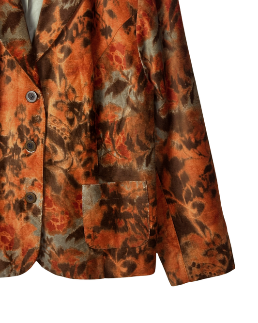 Vintage 90's Setter Lady Velvet Blazer - Women's 42