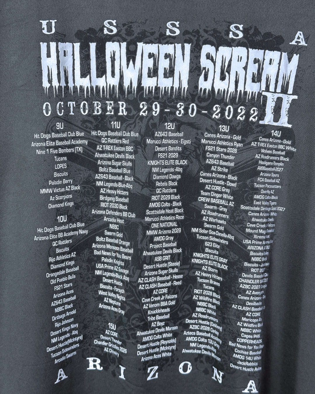 USSSA Halloween Scream II Arizona Tee XL