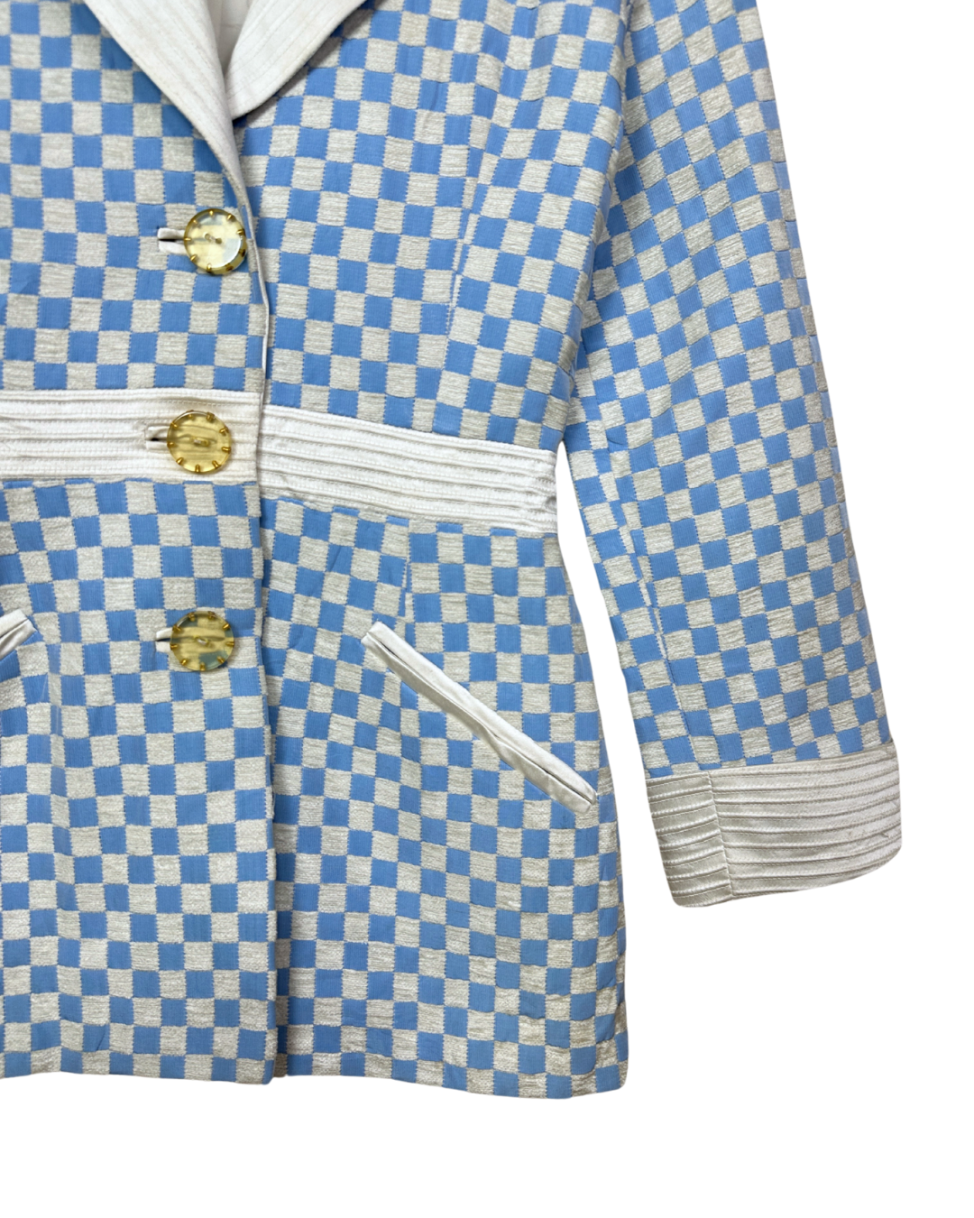 Vintage Checkered Blazer Small
