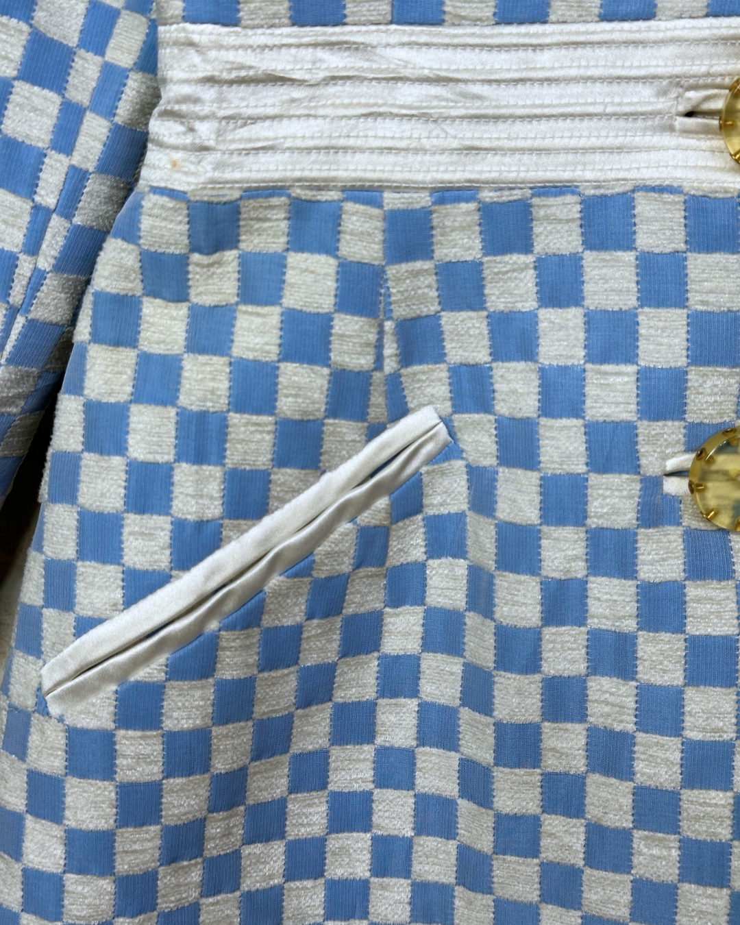 Vintage Checkered Blazer Small