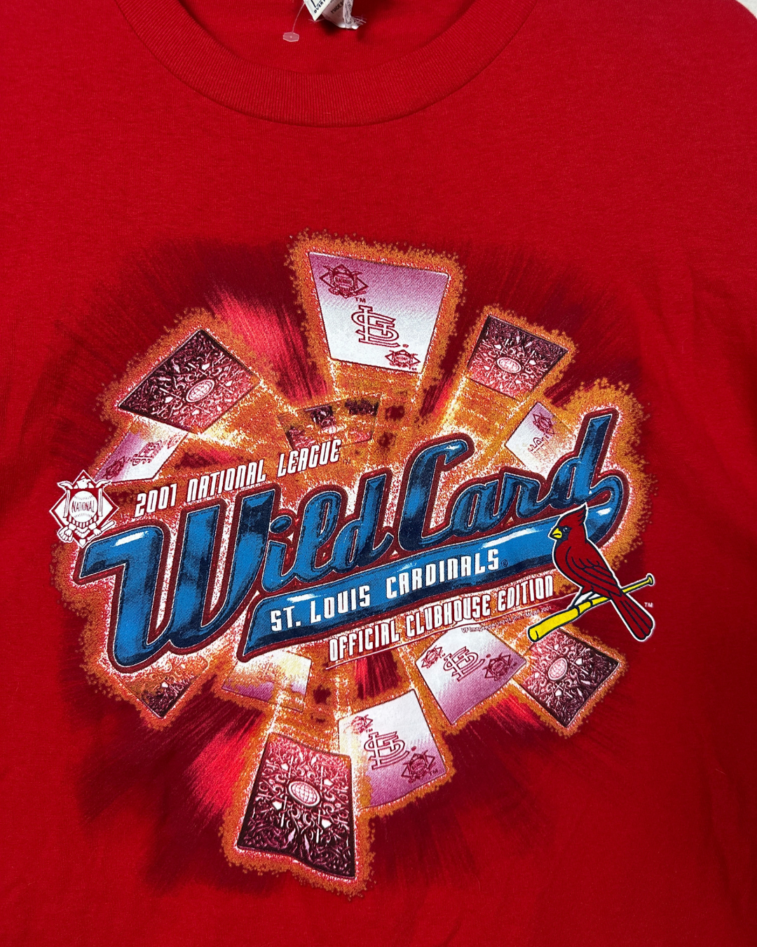 Vintage Y2K 2001 St. Louis Cardinals Wild Card NL XL