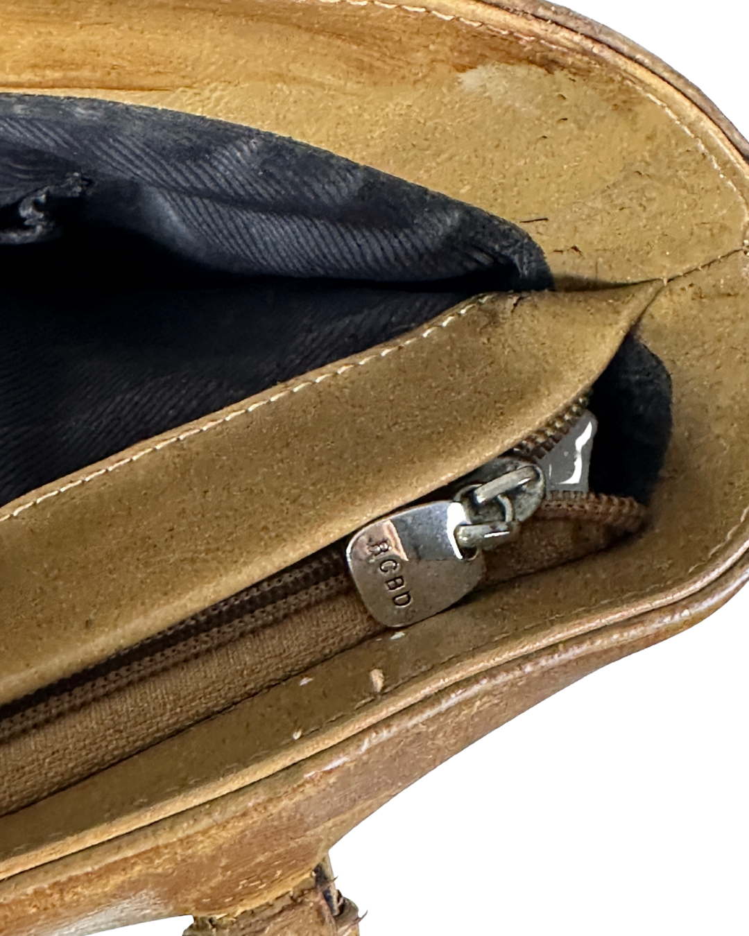 Vintage Rice Bird Genuine Leather Tote Bag