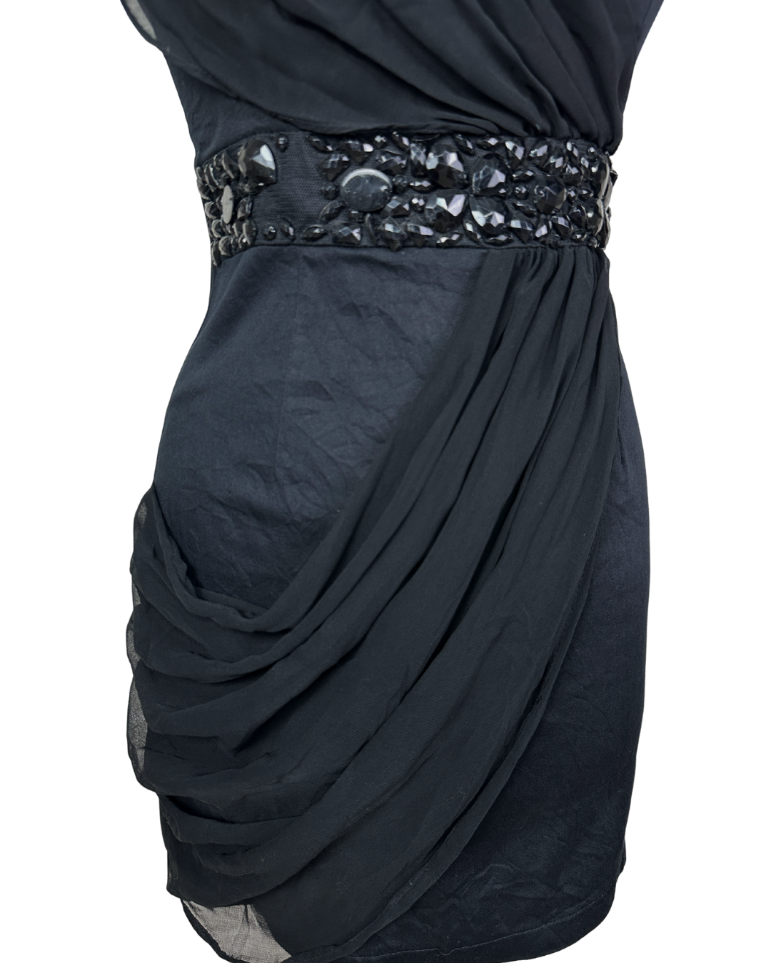 TG Strapless Embellished Waist Cocktail Dress