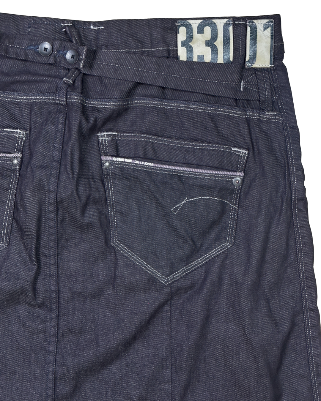 G-Star Raw Button Down Denim Skirt - Size 33