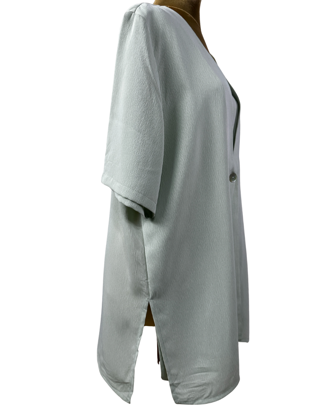 Vintage Serafino Sage Green Layered Blouse
