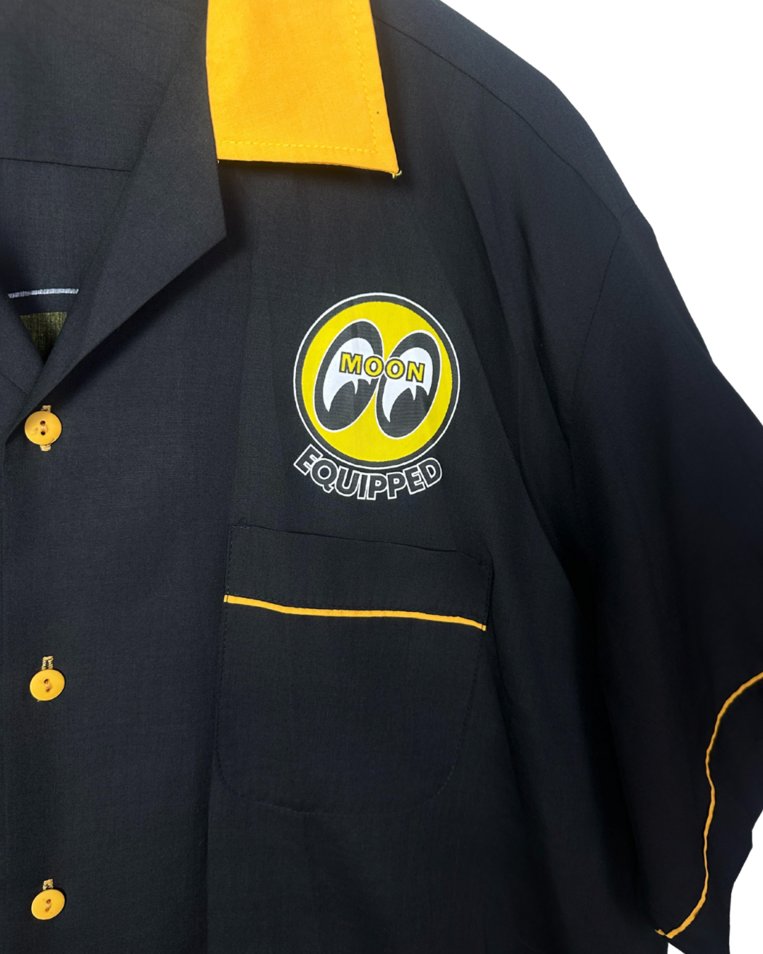 Moon Equipped Bowling Shirt – Hot Rod Garage Style 3XL