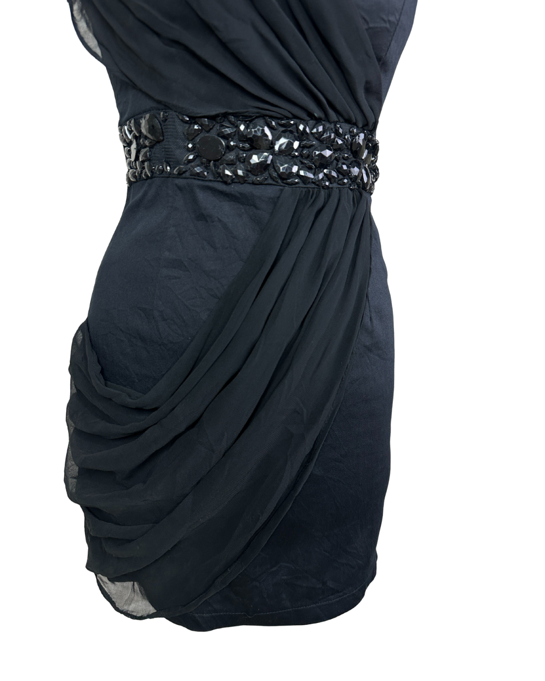 TG Strapless Embellished Waist Cocktail Dress