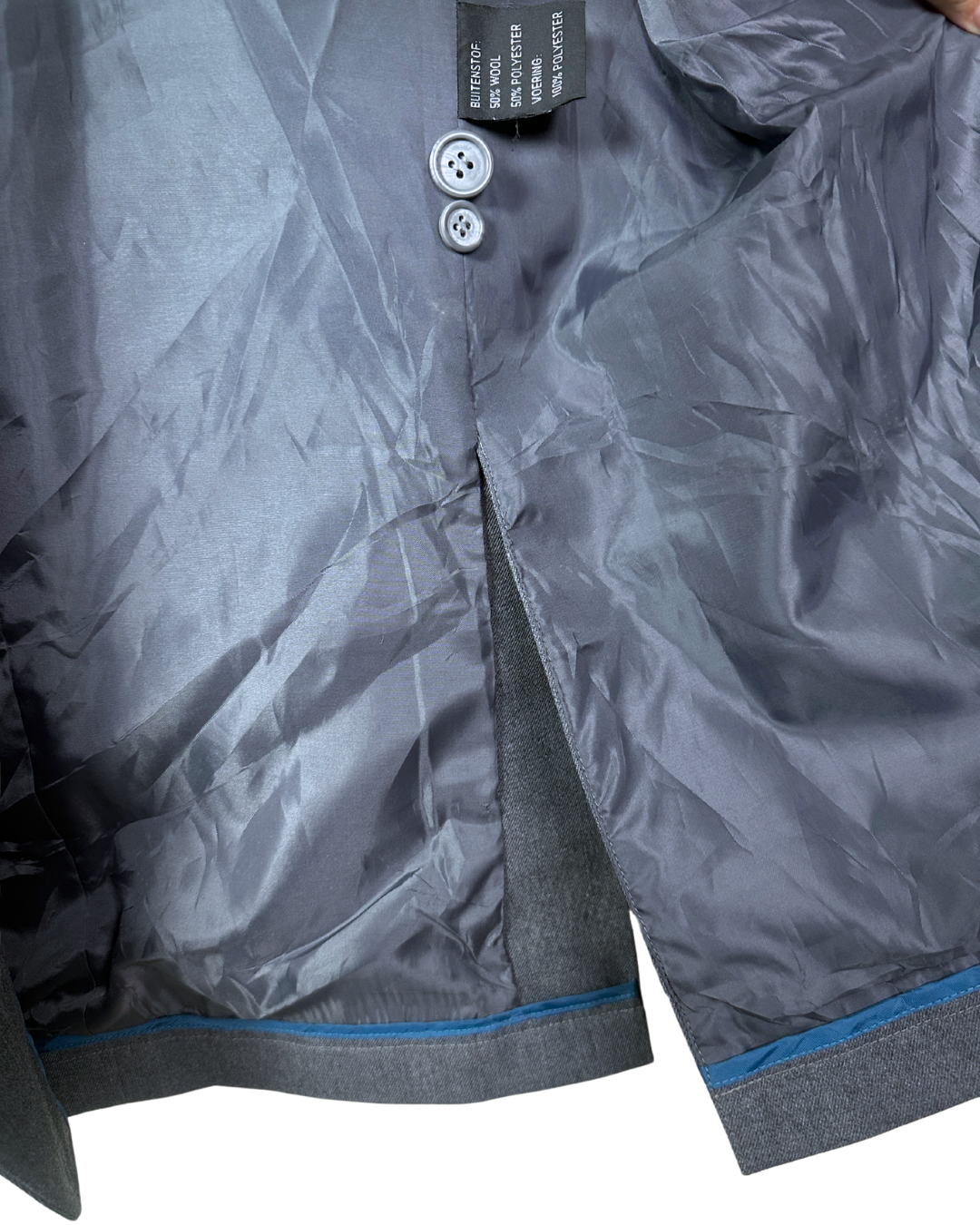 Campus United Grey Blazer w/ Patches – Varsity Street Style XL
