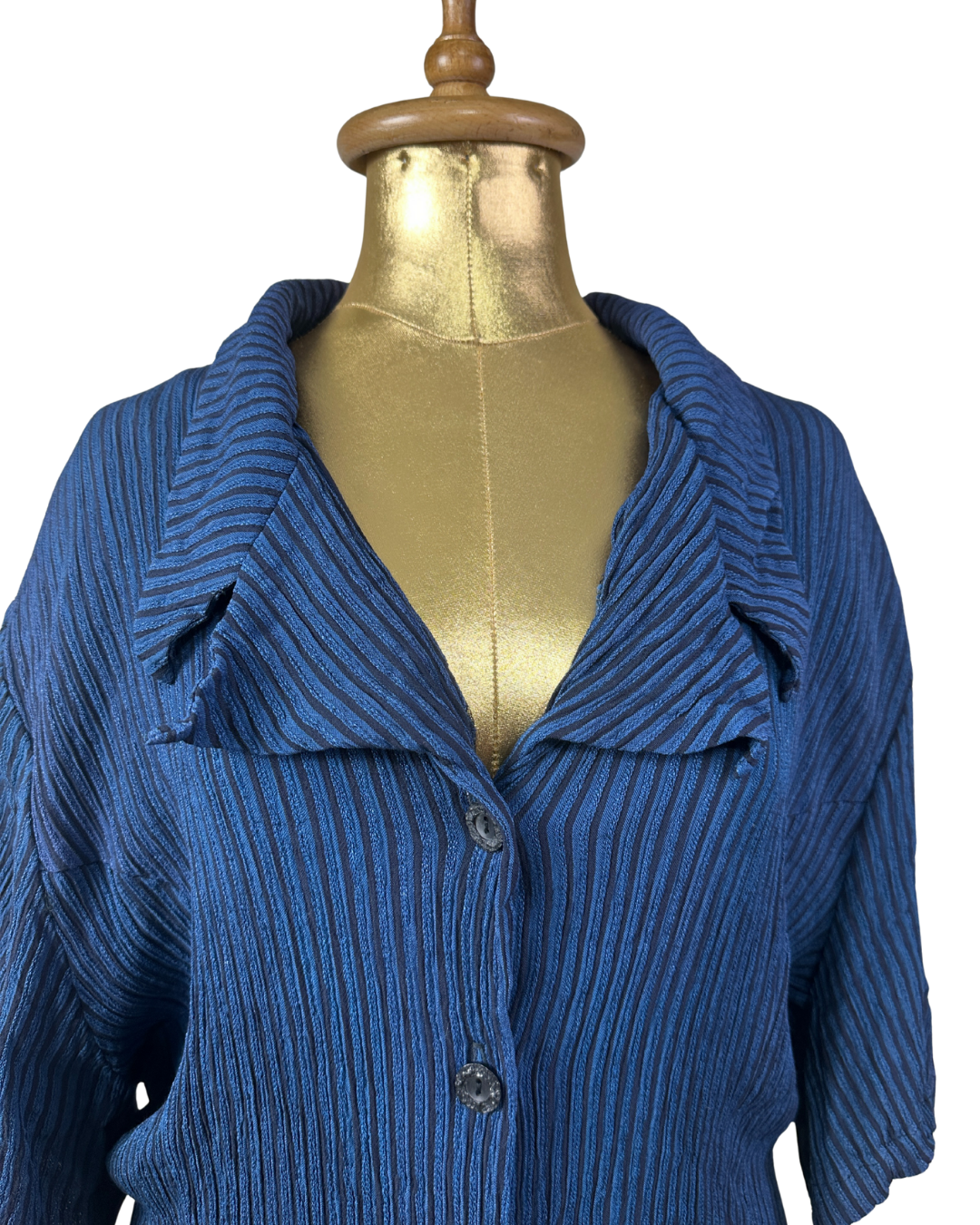 Exposé Blouse w/ Tie-Back Detail & Shoulder Pads 3XL