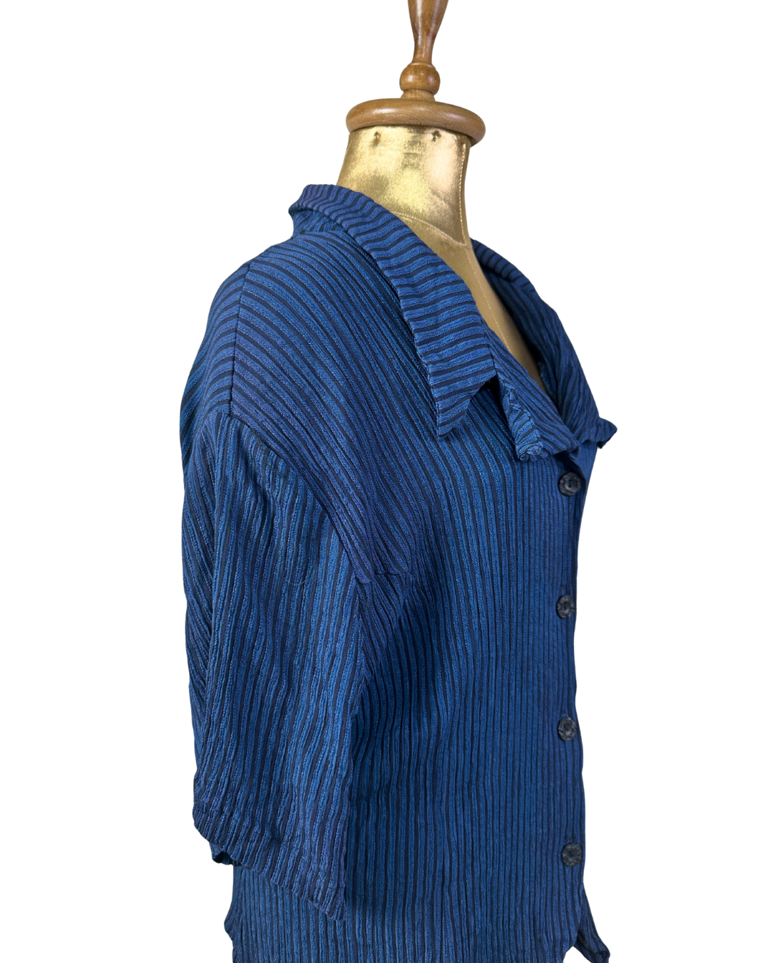 Exposé Blouse w/ Tie-Back Detail & Shoulder Pads 3XL