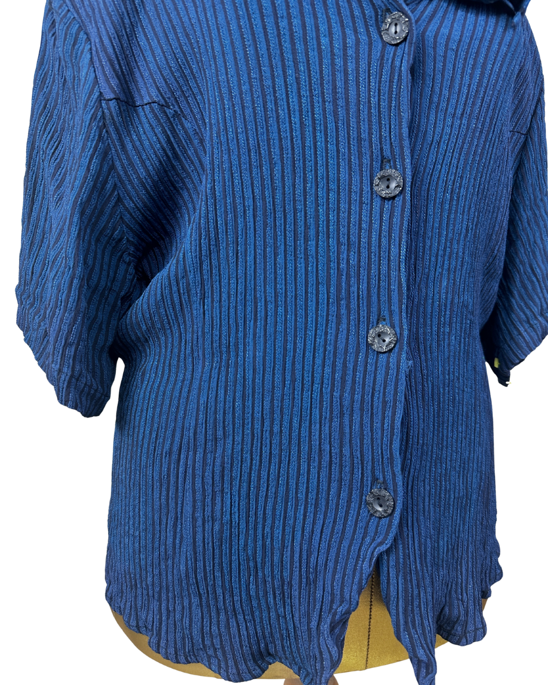 Exposé Blouse w/ Tie-Back Detail & Shoulder Pads 3XL