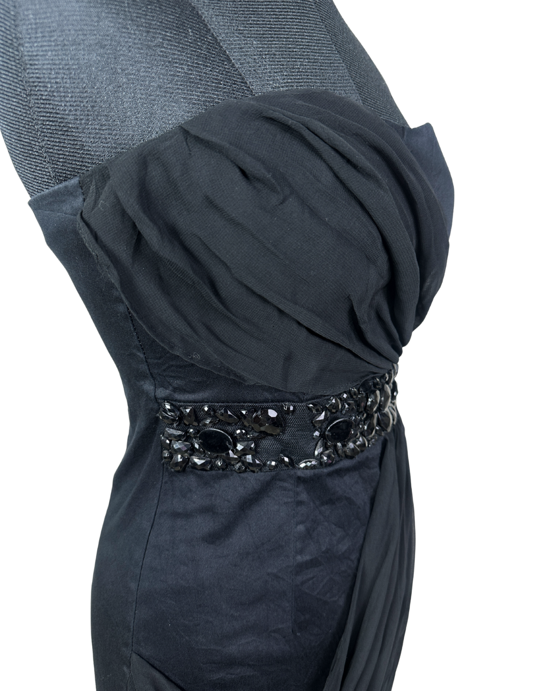 TG Strapless Embellished Waist Cocktail Dress
