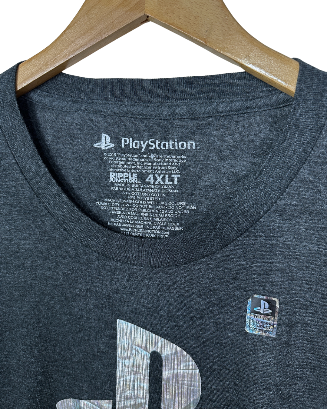 Officially Licensed Playstation Graphic T-shirt 4XL
