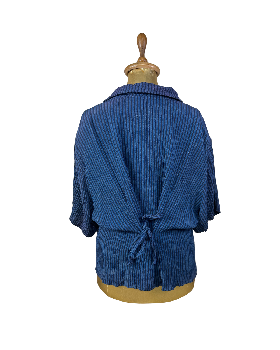 Exposé Blouse w/ Tie-Back Detail & Shoulder Pads 3XL
