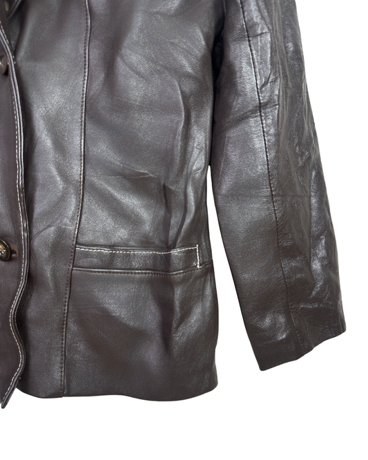 Brown Genuine Leather Women’s Jacket