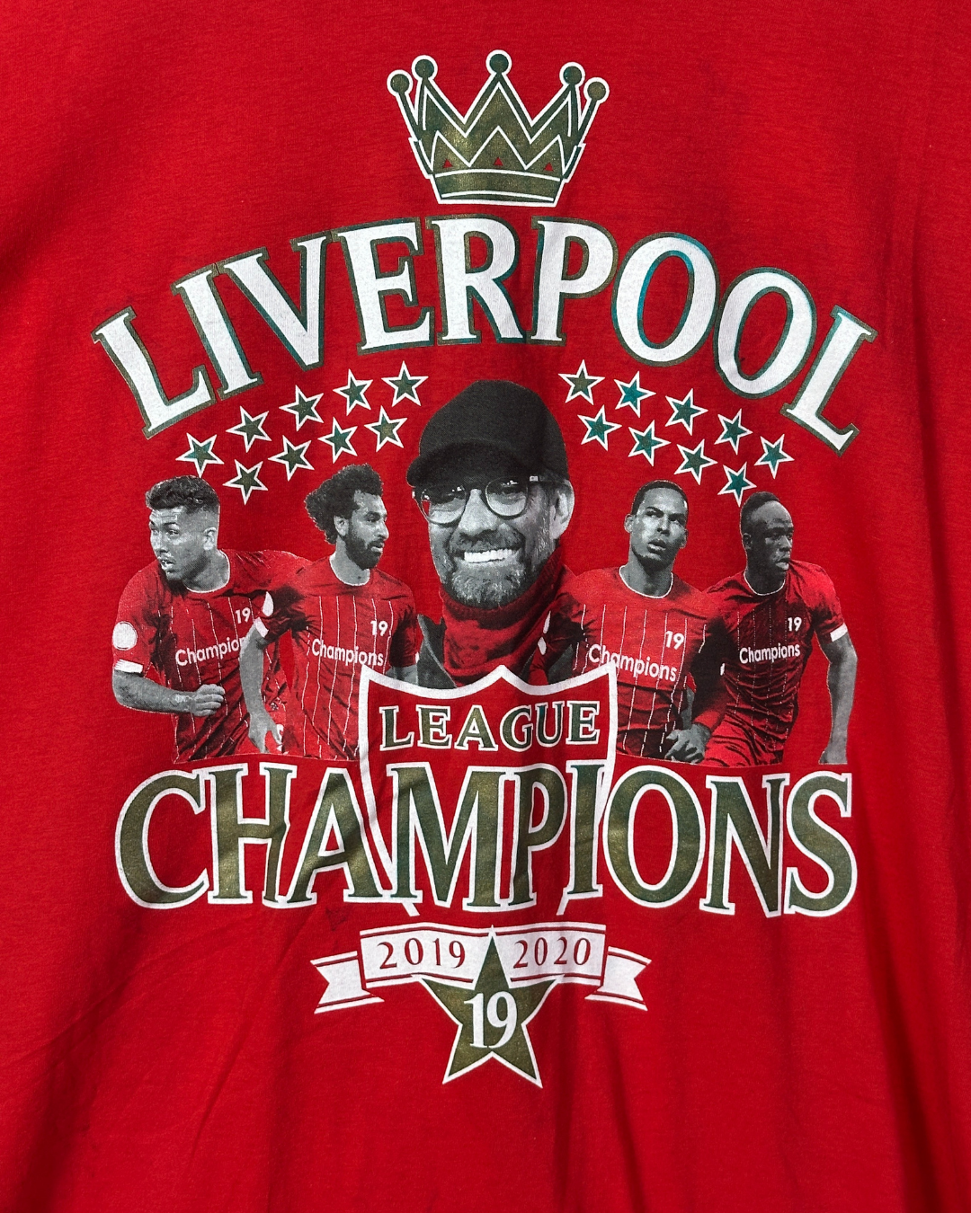 Liverpool Champions League 2019-2020 Graphic T-Shirt Medium