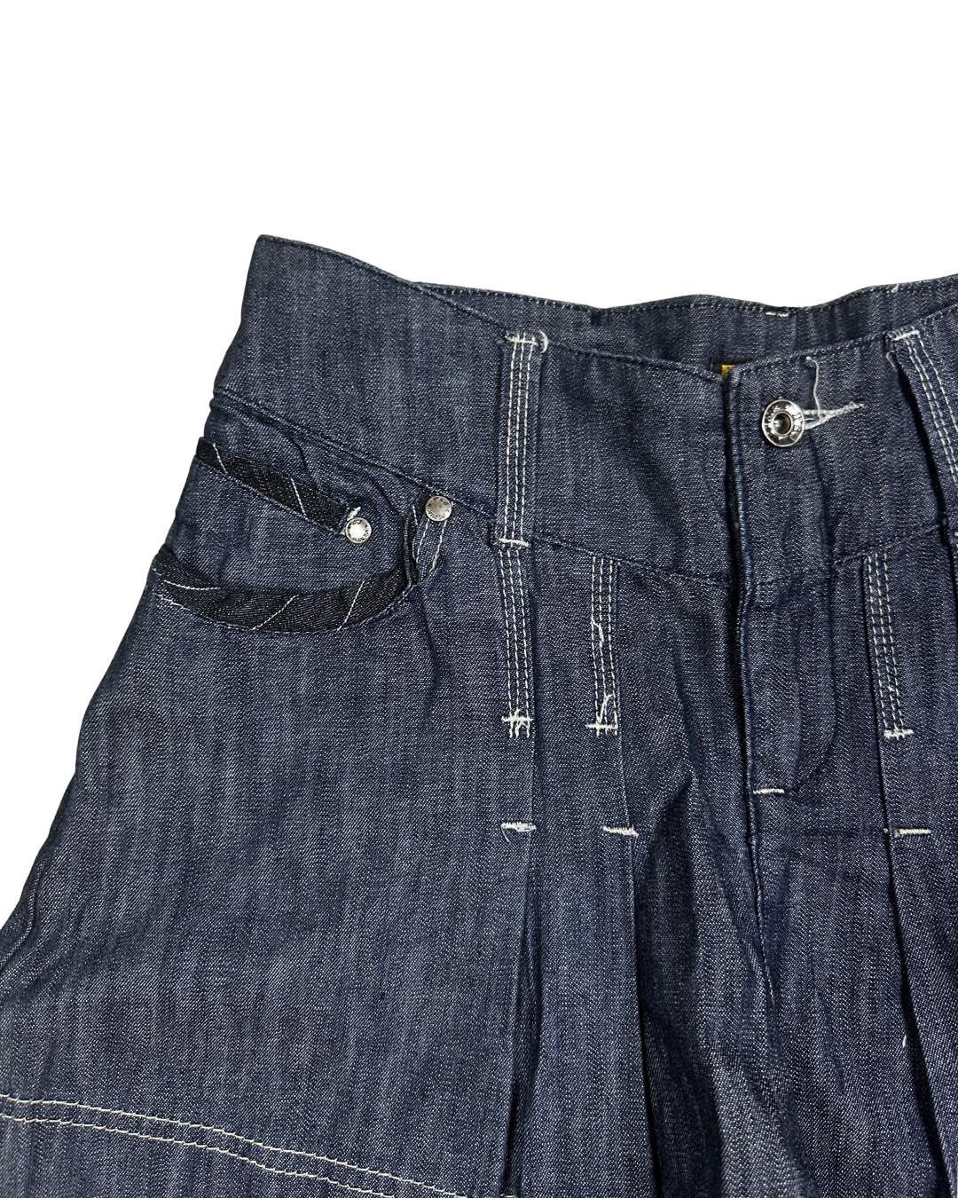 P&J Pleated Denim Skirt - Size 38