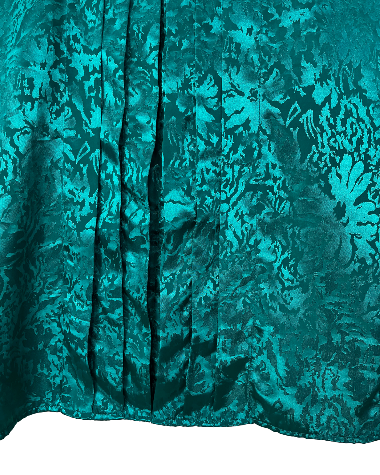 Sophisticates Teal pleated Blouse - Women's Medium