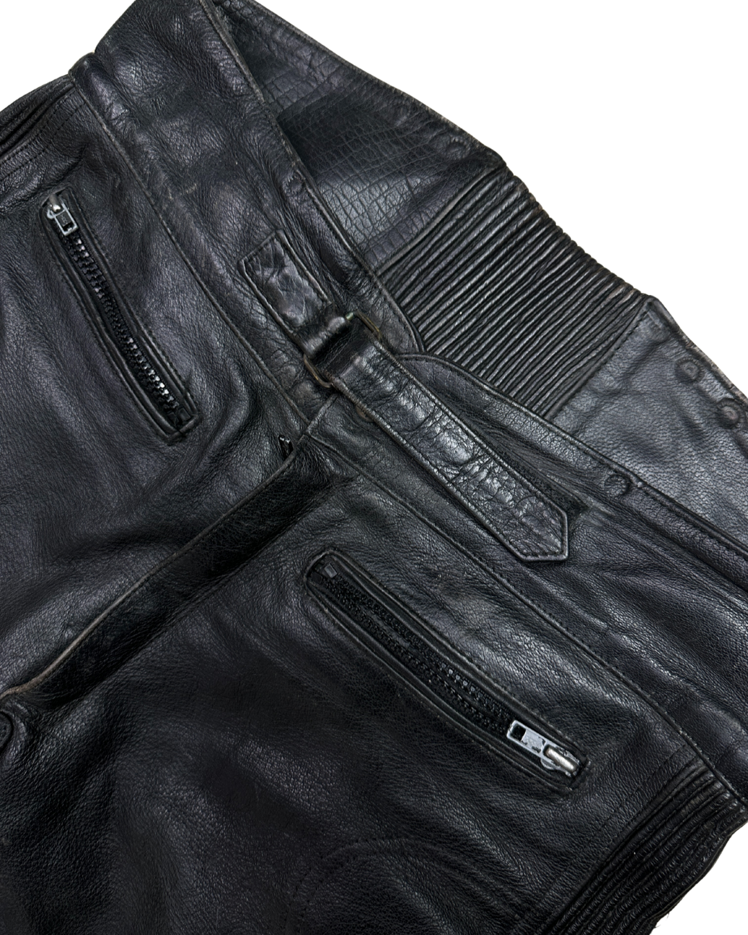 Biker Moto Leather Pants XL