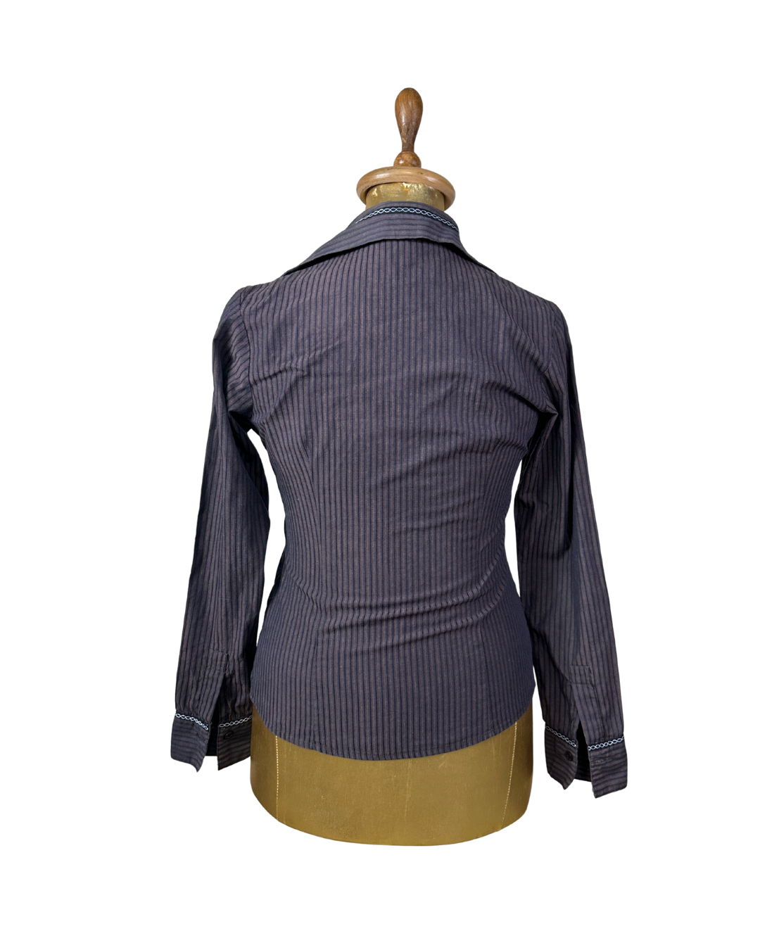 Nicole Striped Fitted Shirt - Small