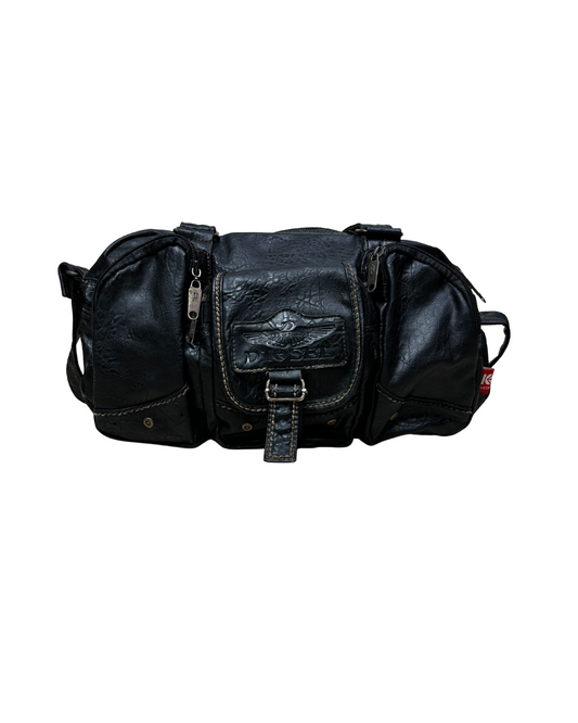 Rare Vintage Y2K Diesel Grunge Genuine Leather Handbag/Crossbody