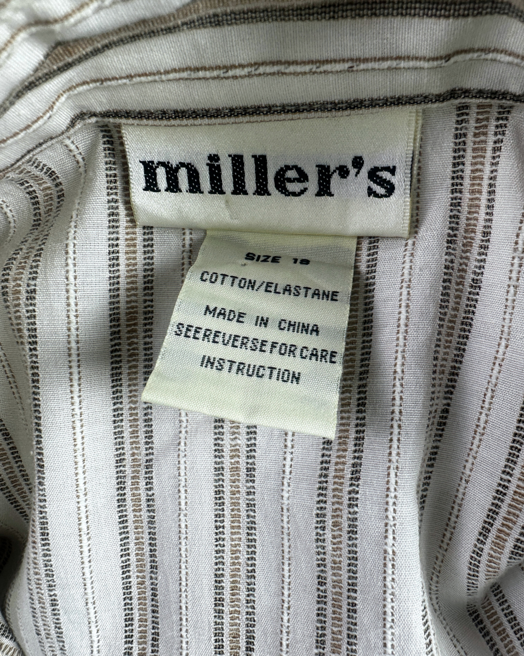 Miller's Striped Women's Shirt -XL