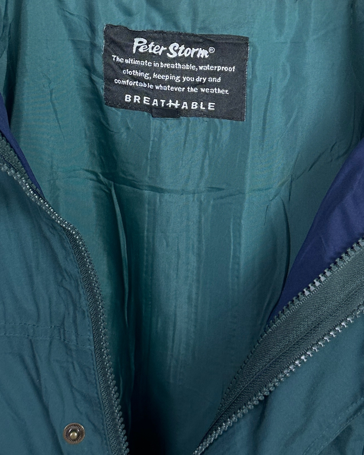 Vintage Peter Storm Rain Jacket with Foldable Hood