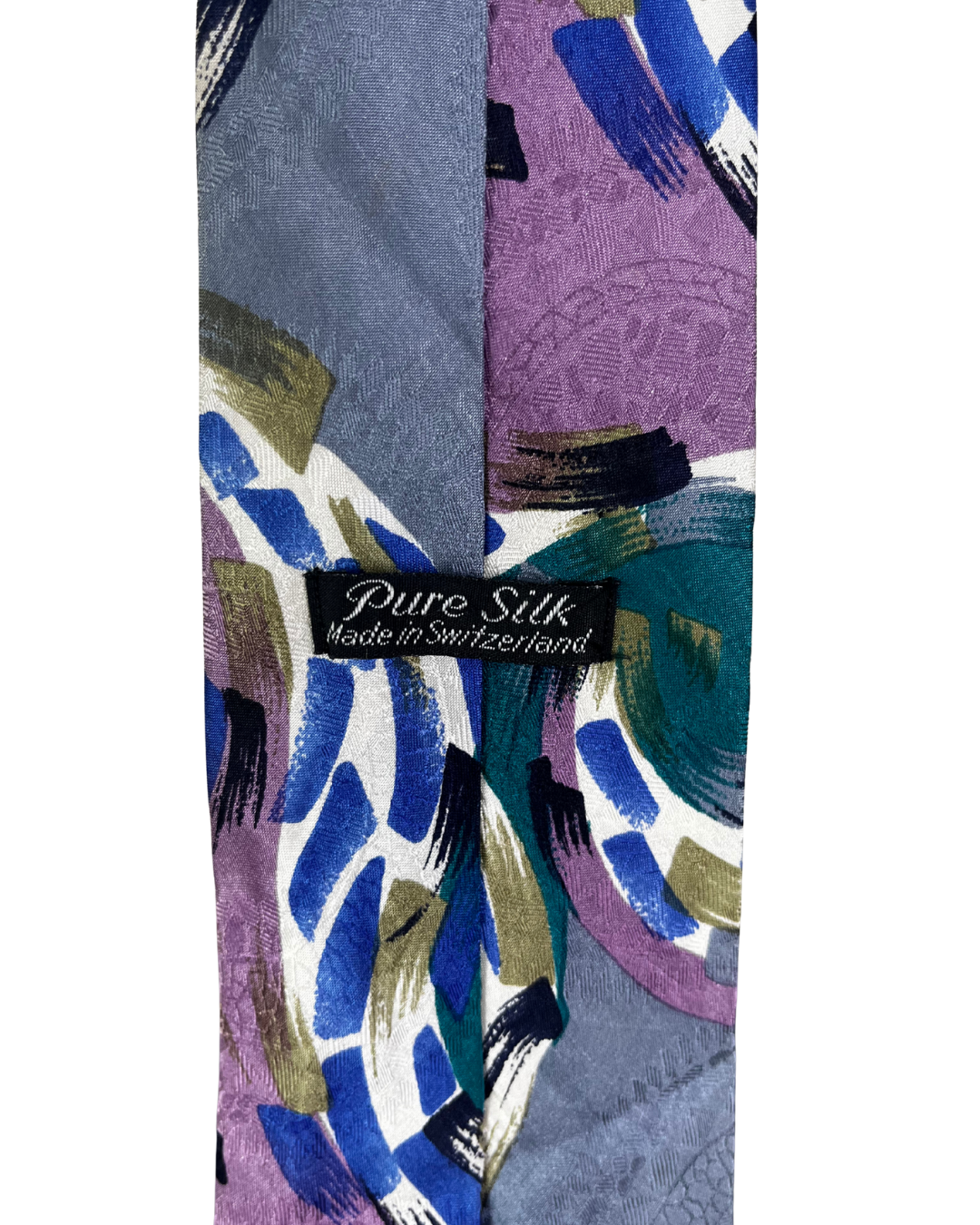 Retro Geometric Swirl Tie