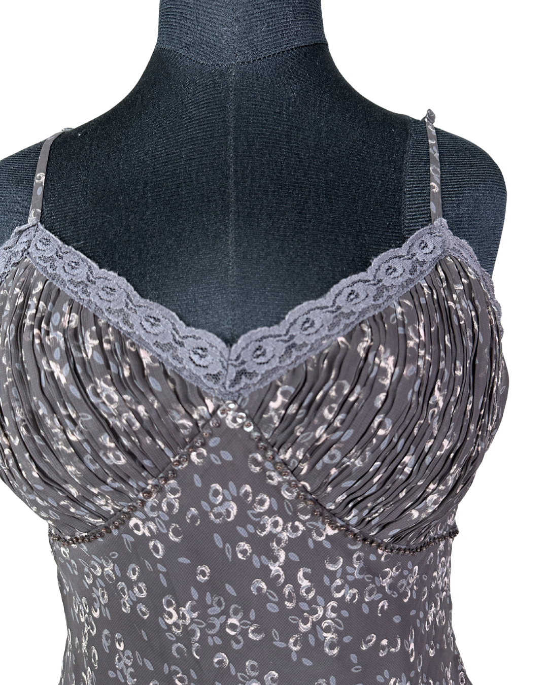 Y2K Cami Top with Lace Trim Medium