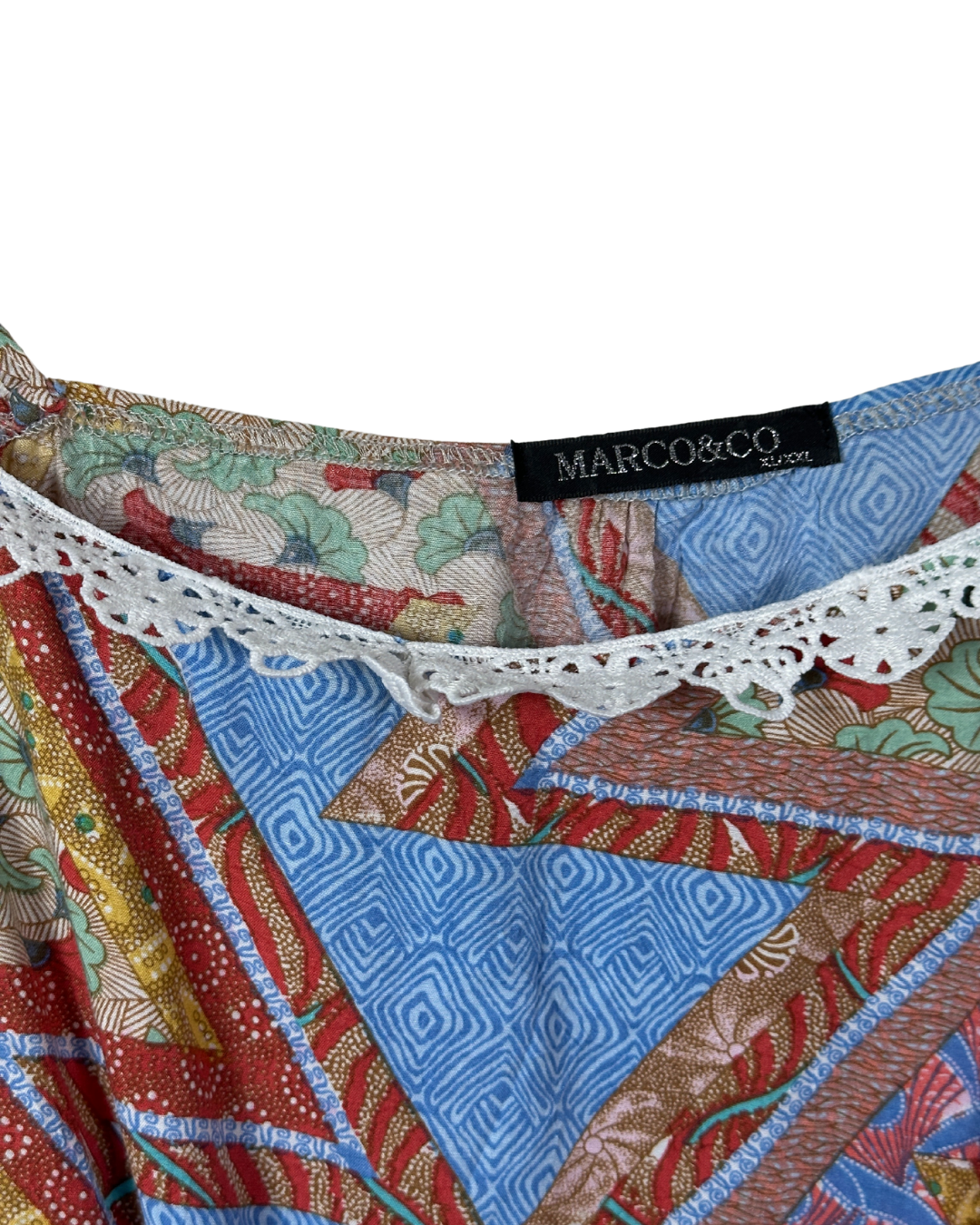 Vintage Marco & Co Cold Shoulder Boho Jumpsuit