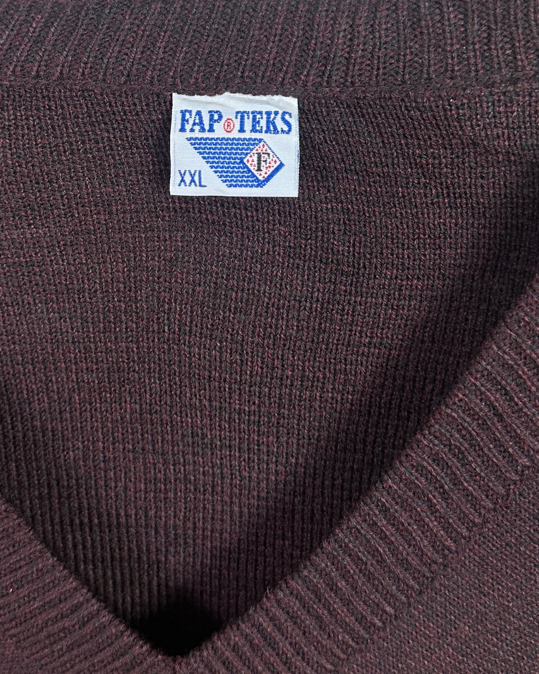 Vintage Patterned Sweater 2XL