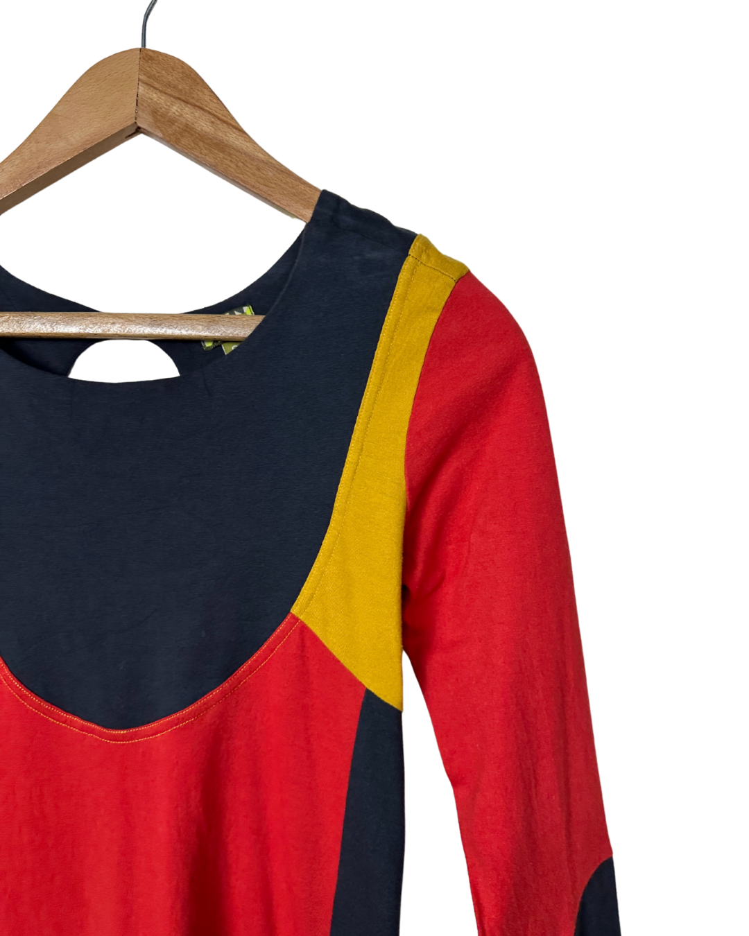 Kaliyog Colorblock Long Sleeve Dress Small