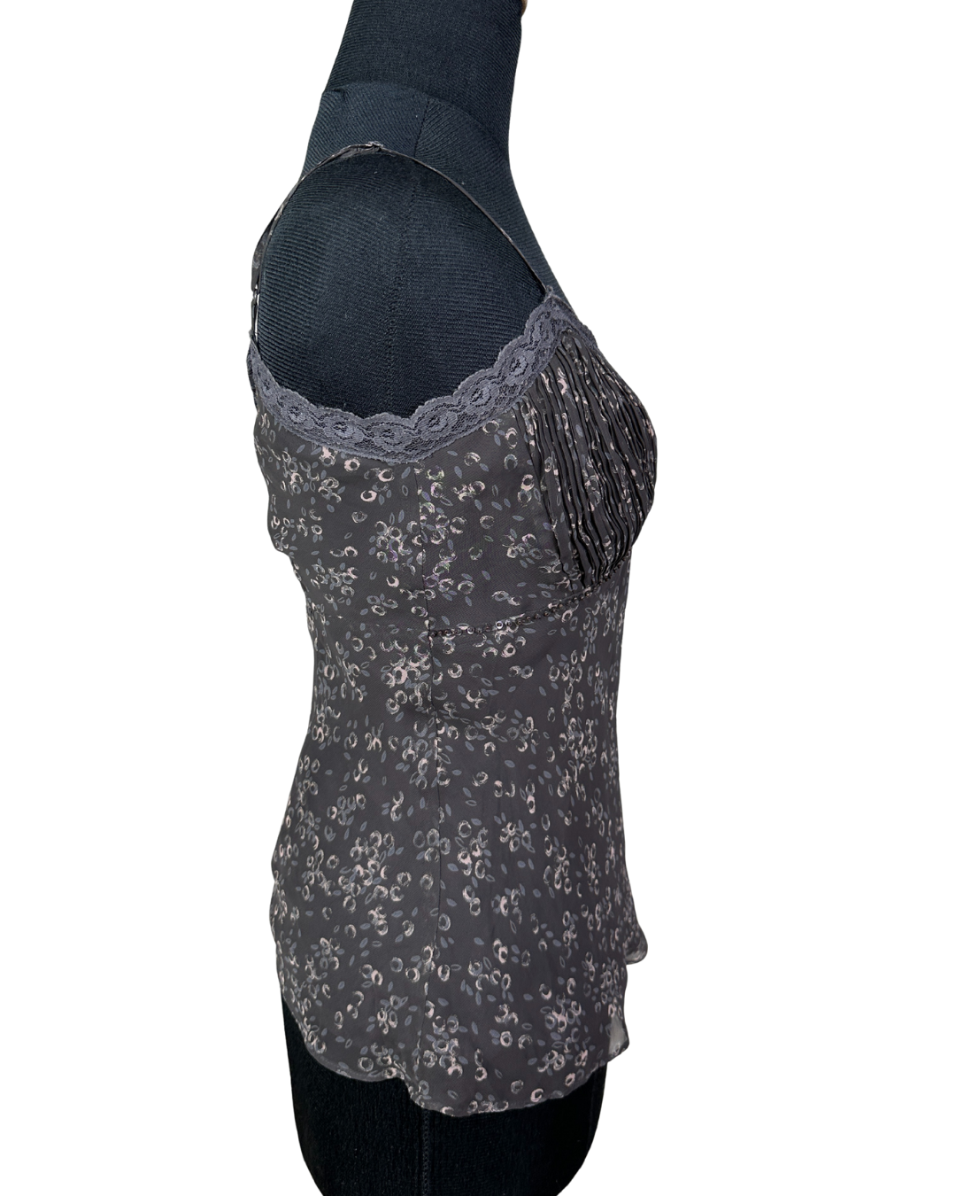 Y2K Cami Top with Lace Trim Medium